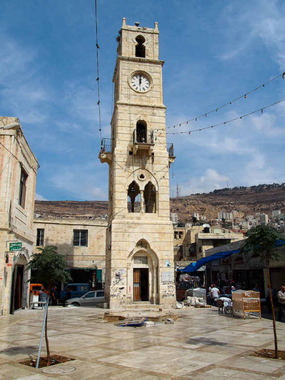 Nablus-old-city-clock-tower • In Locamotion